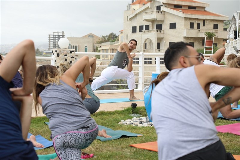 Hatha Yoga Session at Le Blanc Bleu